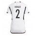 Maillot de foot Allemagne Antonio Rudiger #2 Domicile vêtements Femmes Monde 2022 Manches Courtes